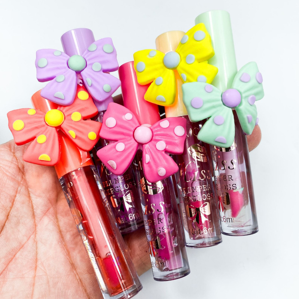 Gloss Mágico Labial com laçinho febella LG Shopee Brasil