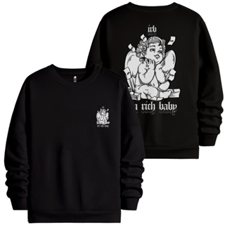 Moletom Gola Redonda Blusa De Frio Casaco Anjo Money Streetwear Cartton Style I