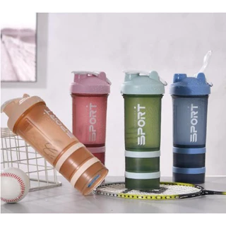 Shakeira Squeeze Academia 500ML com 2 compartimentos de armazenamentos