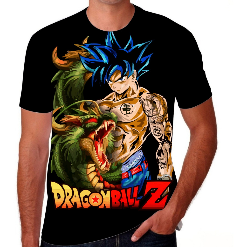 Camisa Camiseta Impressão 3D Goku Instinto Superior Anime Dragon Ball