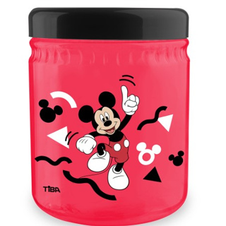 POTE DE PLASTICO PP REDONDO JAZZ MICKEY COM TAMPA 1200ML