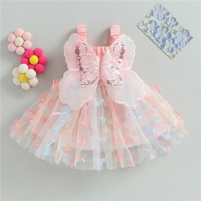 Vestido infantil jardim encantada das borboletas asa paetê ensaio