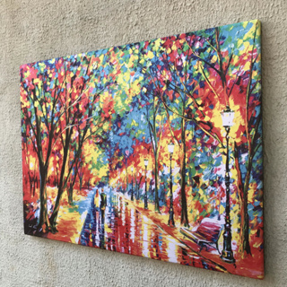 Quadro decorativo tela acetinada Leonid Afemov When Dream come true art releitura