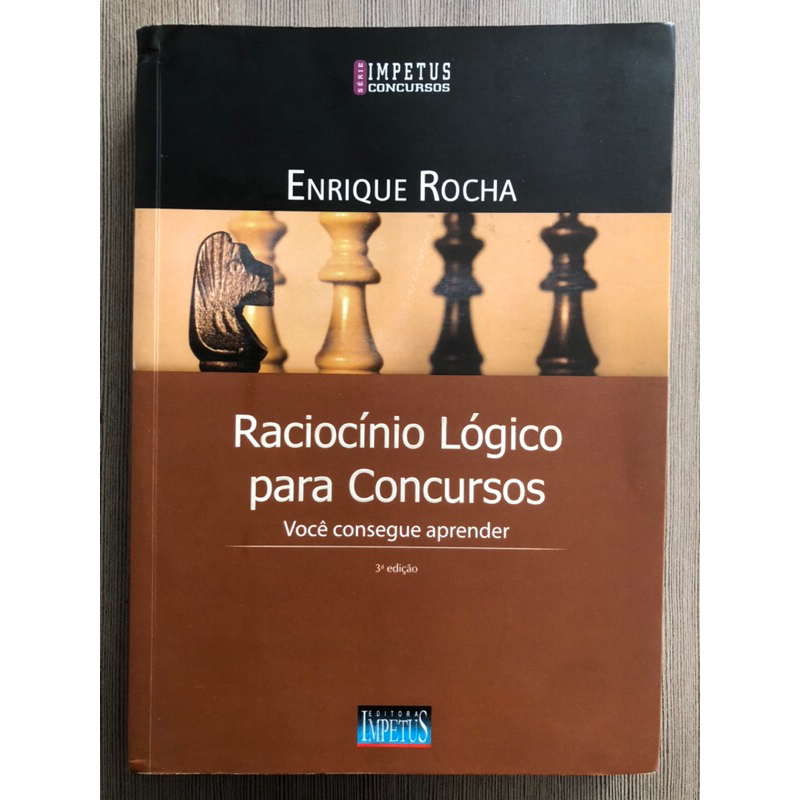 Livro: Raciocínio Lógico para Concursos - Enrique Rocha | Shopee Brasil