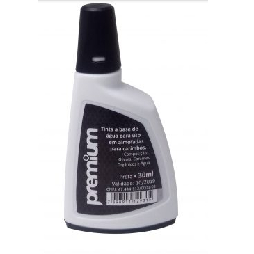1 FRASCO DE TINTA PREMIUM PARA CARIMBOS