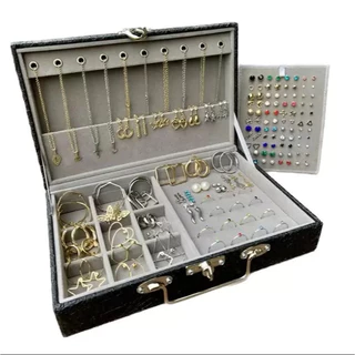 kit com 10 joias femininas banhados a ouro 18k e prata 925