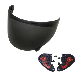 Viseira + Reparo Comp. c/ Capacete Axxis Eagle Draken Dekers Fume Preta