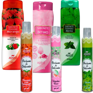 Kit com 12 unidades 6 Perfume de Calcinha + 6 Sabonete íntimo
