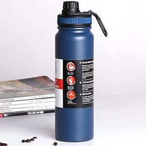Garrafa Térmica Vacuum Bottle 800ml 600ml Frio/Quente Aço Inoxidável