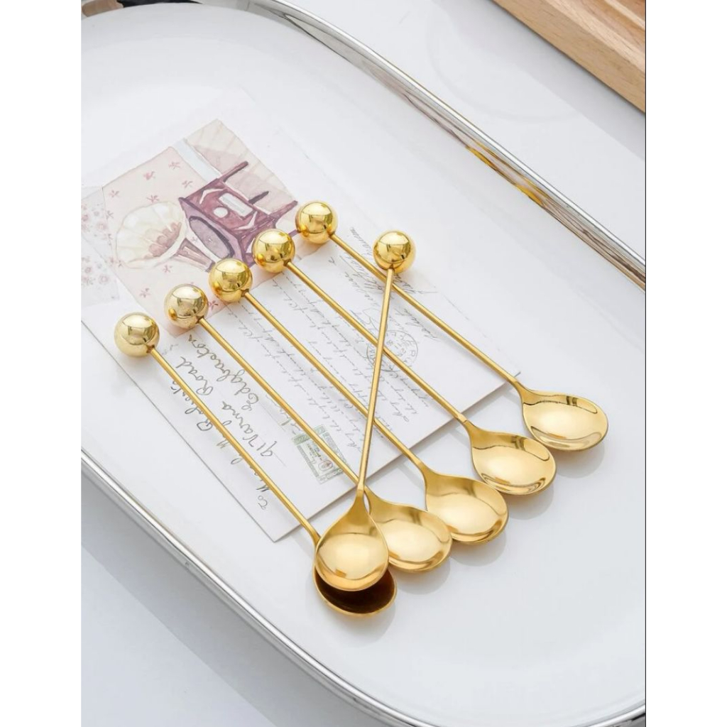 Colher de Design de Bolinha Sobremesa UNIDADE | Shopee Brasil