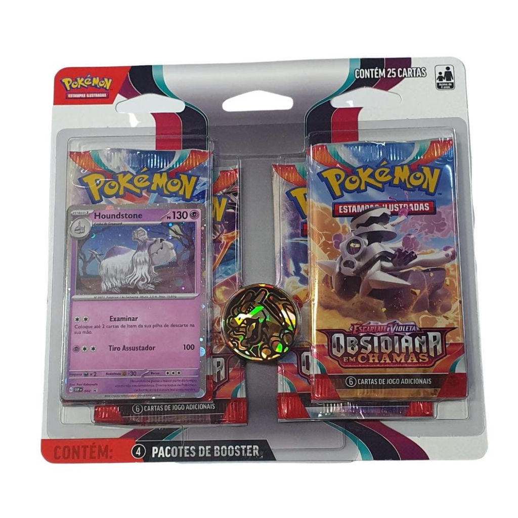 Pokémon Blister Quádruplo - Houdstone - Escarlate e Violeta