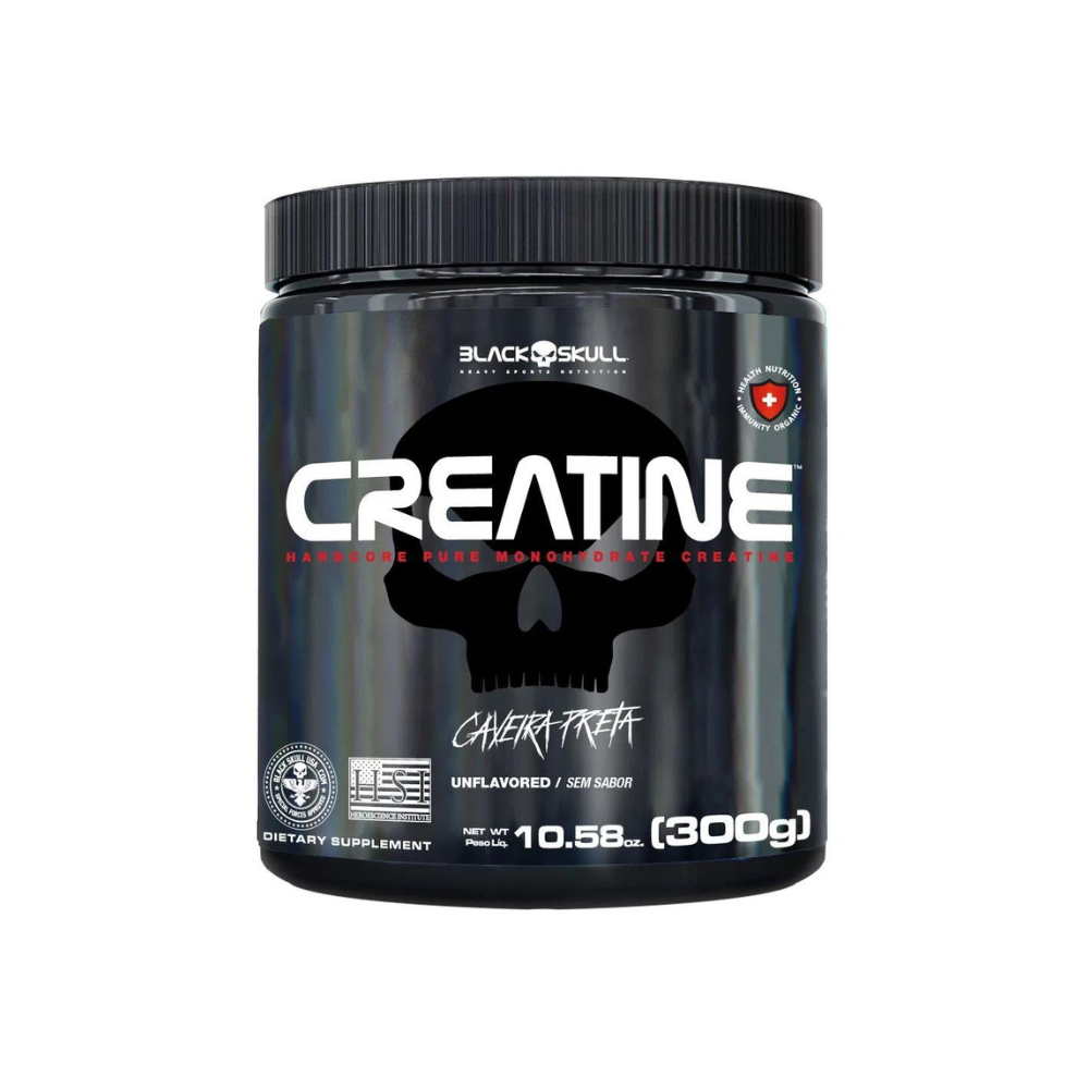 Creatine - Creatina Monohidratada Pura 300G - Black Skull