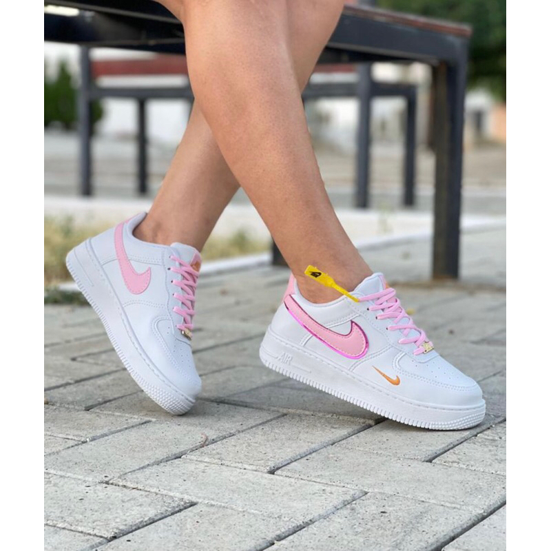 Tenis Nike Air Force 1 07 Branco / Roxo - Cross Sports