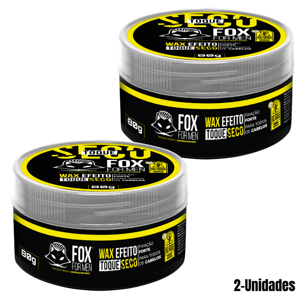 PASTA WAX EFEITO SECO 80G - FOX FOR MEN 2 Unidades