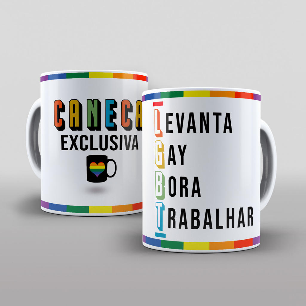 KIT presente Amigo Gay, 1 Camiseta + 1 Caneca - LGBTQIA+