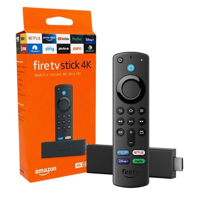Fire Tv Stick 4K original Com Controle Remoto Por Voz Alexa Amazon ...