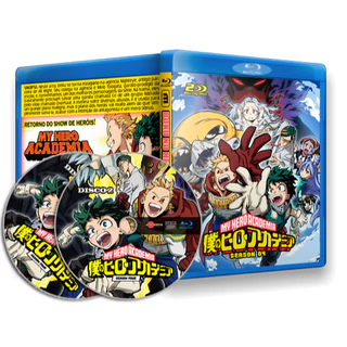 Blu-ray Boku no Hero Academia - Temporadas 4 em alta definição.