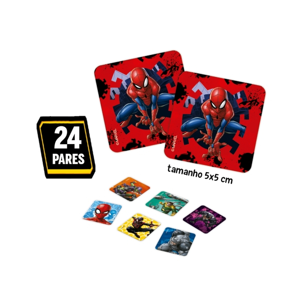 Jogo Da Memória Homem Aranha Infantil 24 pares | Shopee Brasil