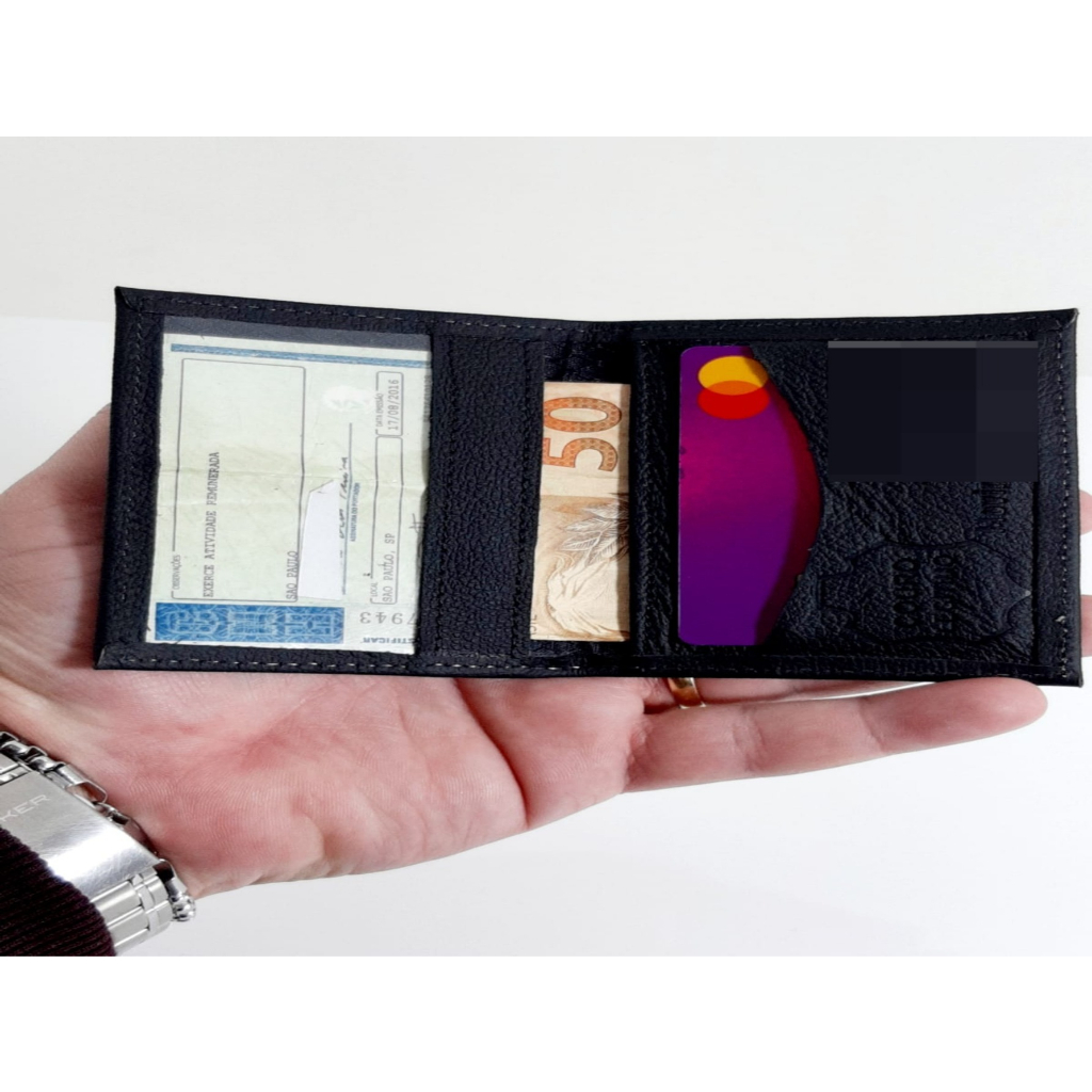 Carteira Masculina Porta Cartões Pequena Mega Oferta Relampago