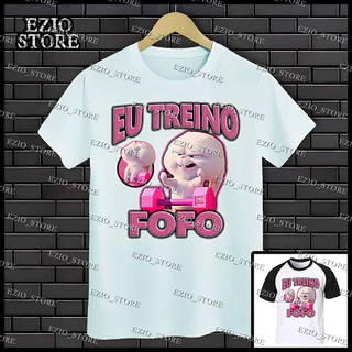 Camiseta "Eu Treino fofo" Snowball, Coelhinho Filme Pets Unissex, Blusa Treino Fofo, Camisa Treino Fofo, Academia