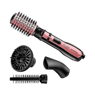 Escova Rotativa Mondial ER-10 1200W, Rose/Preto 127V