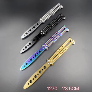 Canivete Butterfly Inox Sem Corte Para Treinos Profissional 1270