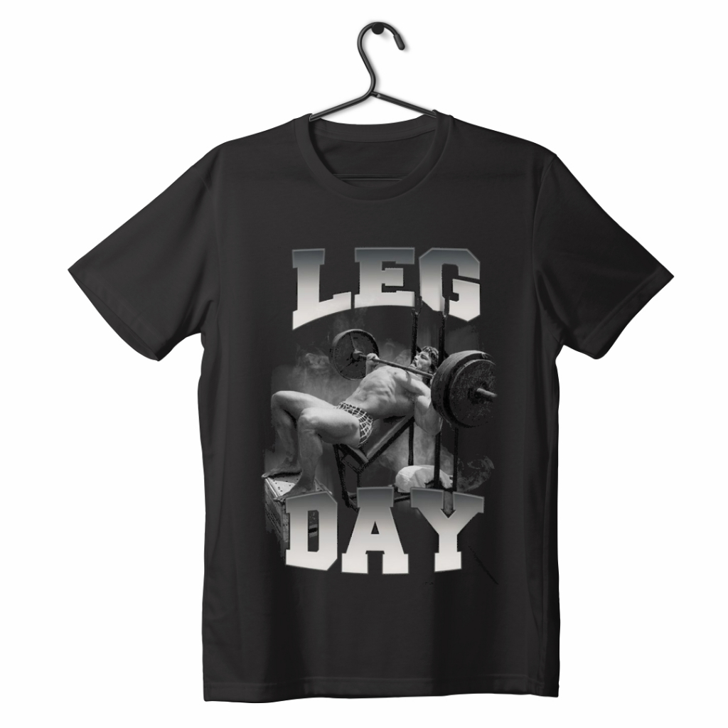 Camiseta Camisa Leg Day Arnold Treino Academia Dryfit