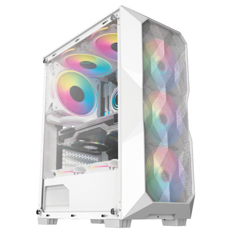 Gabinete para PC Gamer RGB Gb1730 Branco Com 3 Fans rgb Inclusa - Hayom ...