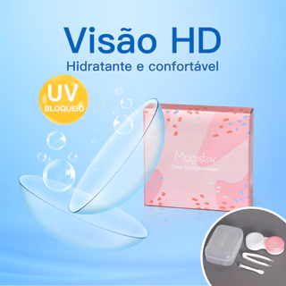 (-1.0 ~-8.0) Lentes De Contato Transparente 14.0mm Natural 2 Pçs/Par Magister