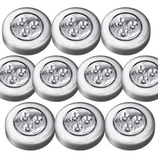 10 Unidades Lâmpada Adesiva De Emergência Com 3 Leds Lampada Pequena Para Corredor,Parede,Armário,Estudar
