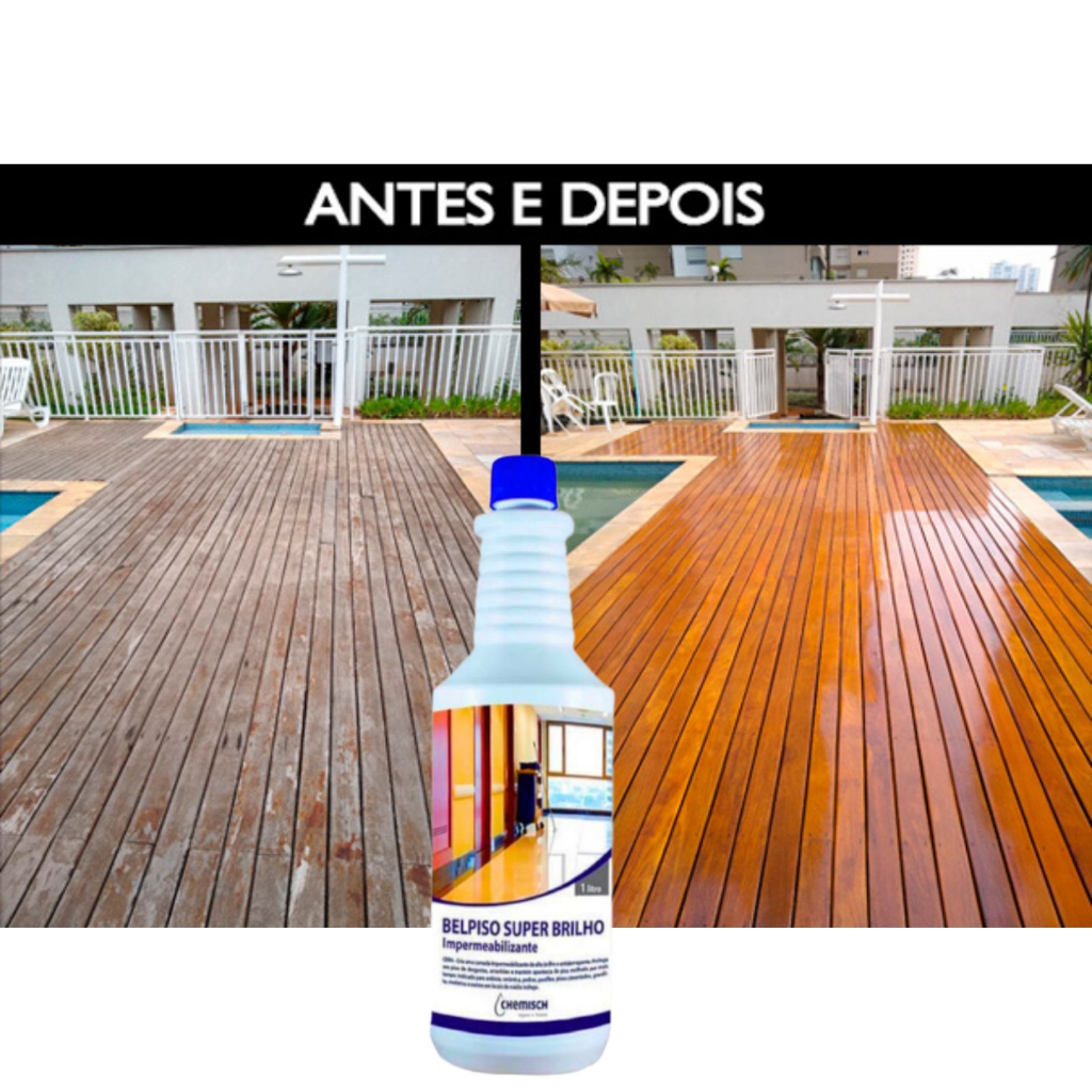Cera Impermeabilizante Bel Piso Super Brilho 1L Para Pisos, Madeiras ...