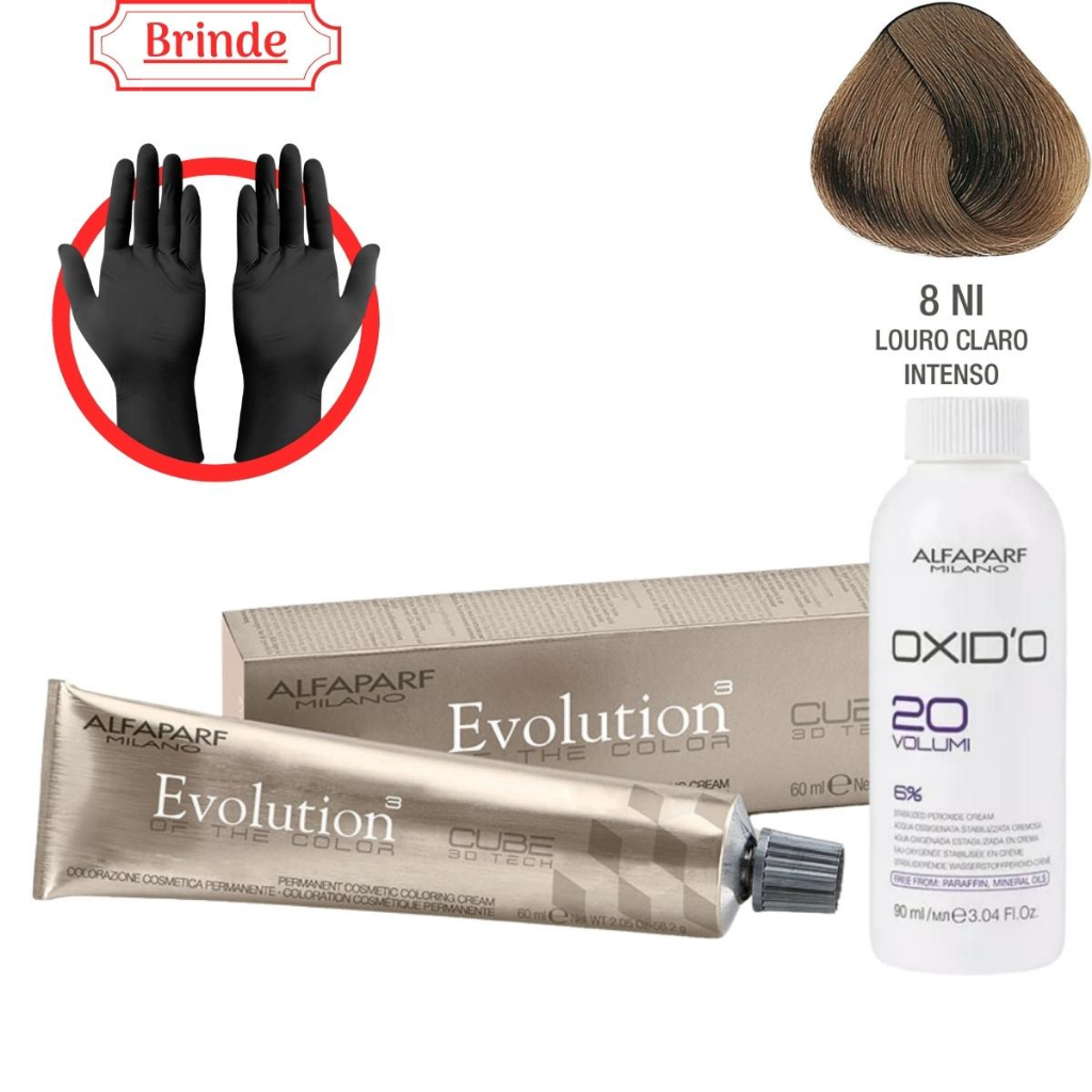 Coloração Alfaparf Evolution 8NI 60ML Alfaparf | Shopee Brasil