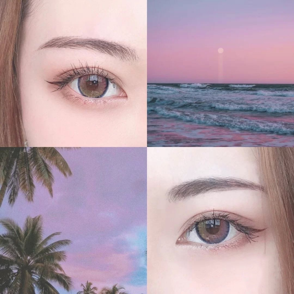 Lente de Contato Colorida Natural Ultrafina Multicor Aesthetic Ultra Fina Tumblr Anual - Pronta Entrega Brasil