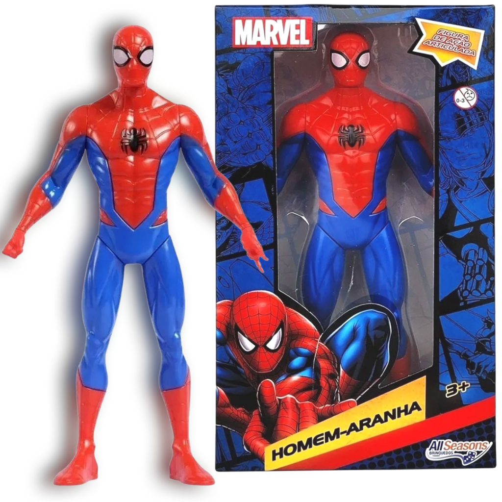 Homem Aranha Boneco Brinquedo Vingadores Articulado Grande 22 Cm ...