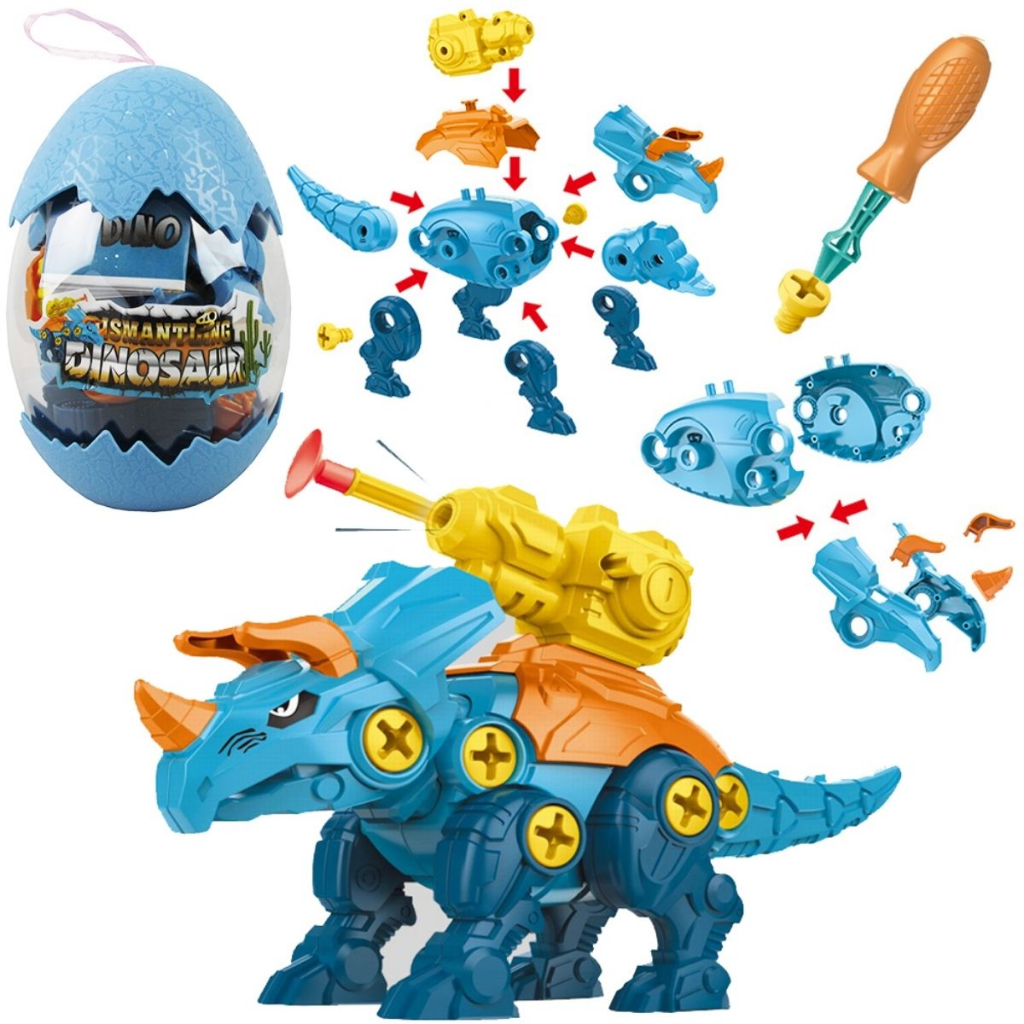 Ovo Dinossauro De Brinquedo Monta Desmonta Parafuso E Chave Blocos De  Montar Educativo Pedagógico Presente Para Criança Didático Infantil Menina  Menino Divertido Criativo Ark Toys - Akt3857