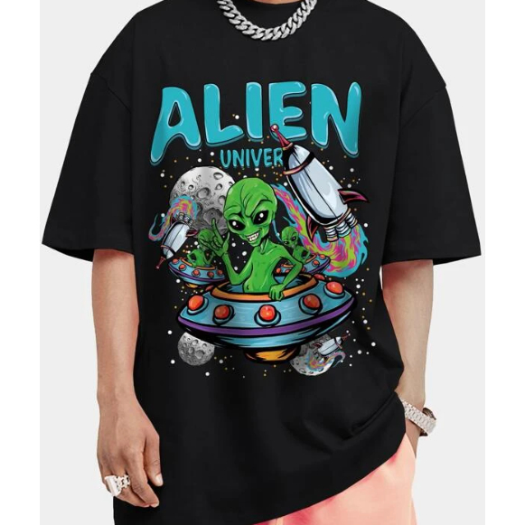 Camiseta masculina Alien Desenho Filme Arte Capa Camisa Blusa