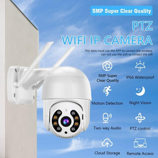 KIT 2 Câmeras de Segurança Domo WiFi PTZ externa, Câmera IP sem fio de
