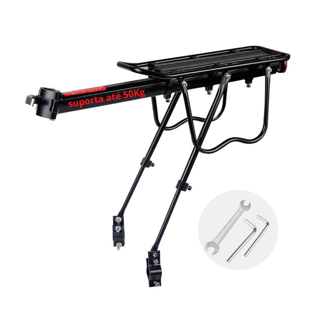 Bagageiro Traseiro Para Bicicleta Aro 26, 27.5, 29 Disco Vbrake Universal