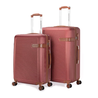 Kit 2 Malas ABS Rodinhas Viagem Giro 360° Anti - Furto