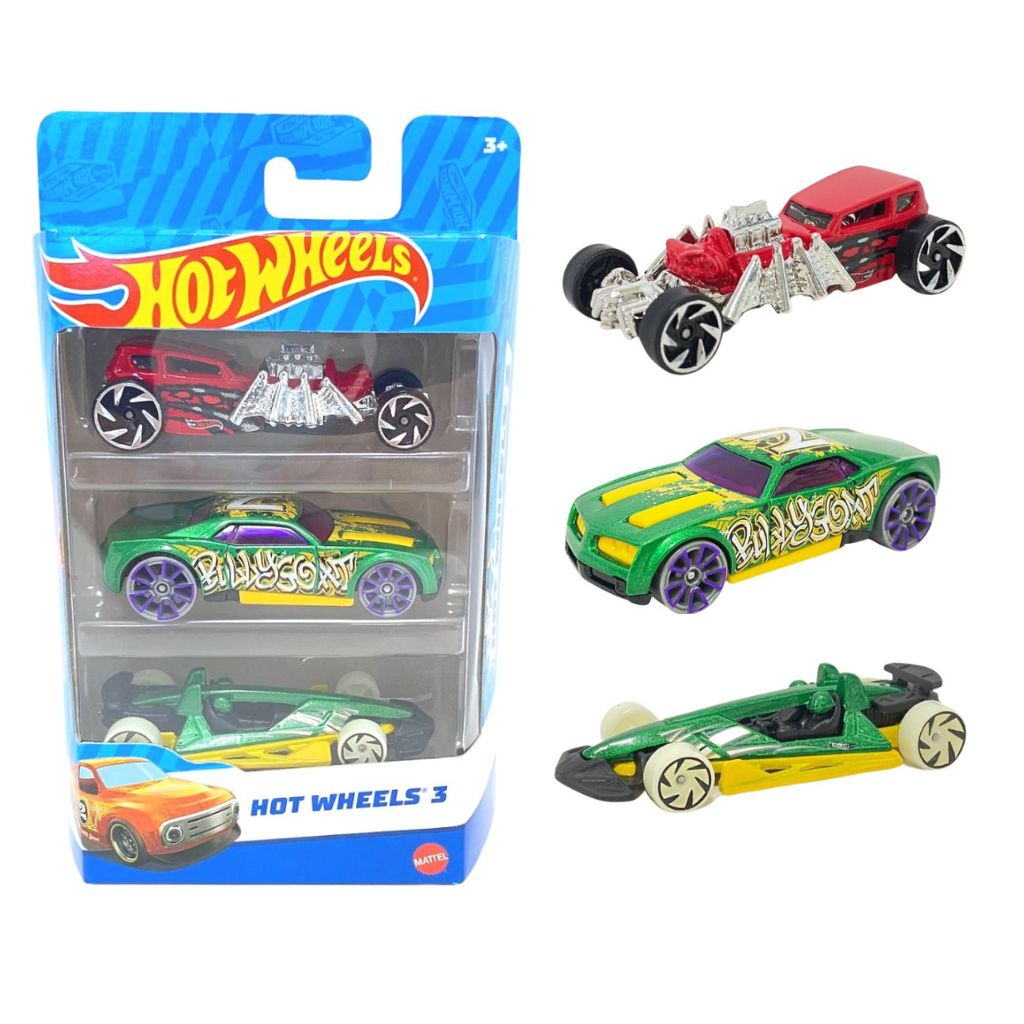 Carrinho Hot Wheels, Mattel, FVN40, Cartela com 2 Carrinhos Sortidos,  Multicor