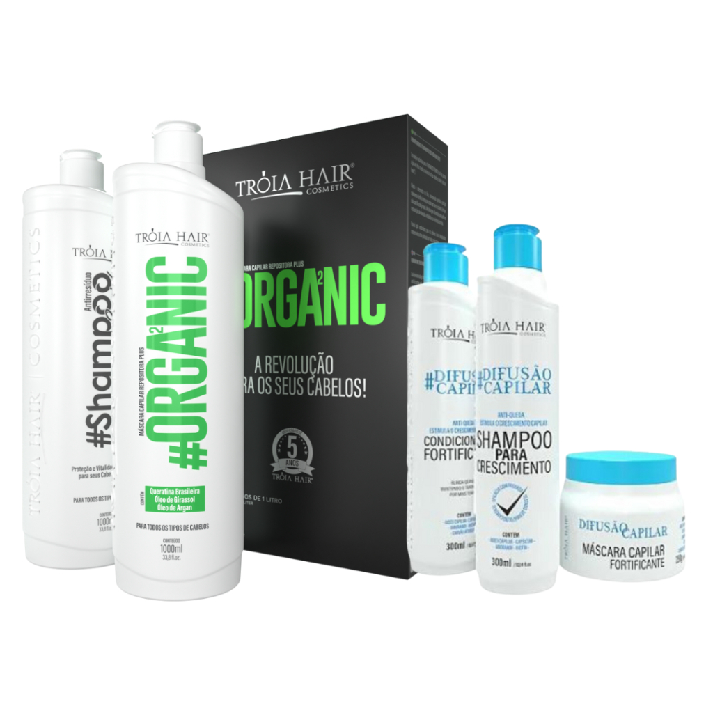 Progressiva Organica 1L + Linha Difusão Capilar 300ml | Shopee Brasil