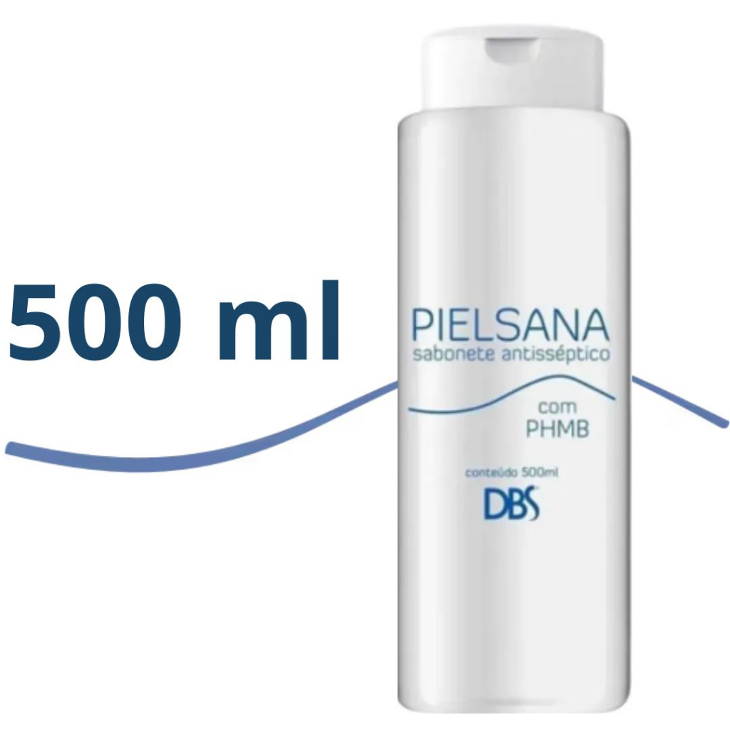 Sabonete Líquido Antisséptico Antibacteriano Higienização Desinfecção Das Mãos Com PHMB 500ml – Pielsana