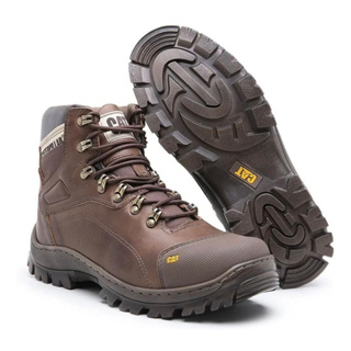 Bota Caterpillar Tenis Leve Coturno Couro Legitimo Promoção