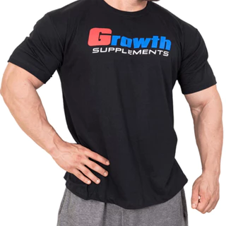 Camiseta Treino Growth Academia - Preta - Growth Supplements Original