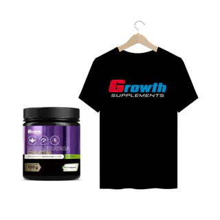 Kit Creatina Creapure Monohidratada 100g 250g Camiseta Treino Preta Growth Suplements Original