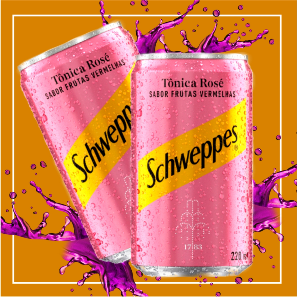2 unidades Schweppes Tônica Rose 220ml Sabor frutas vermelhas Shopee Brasil
