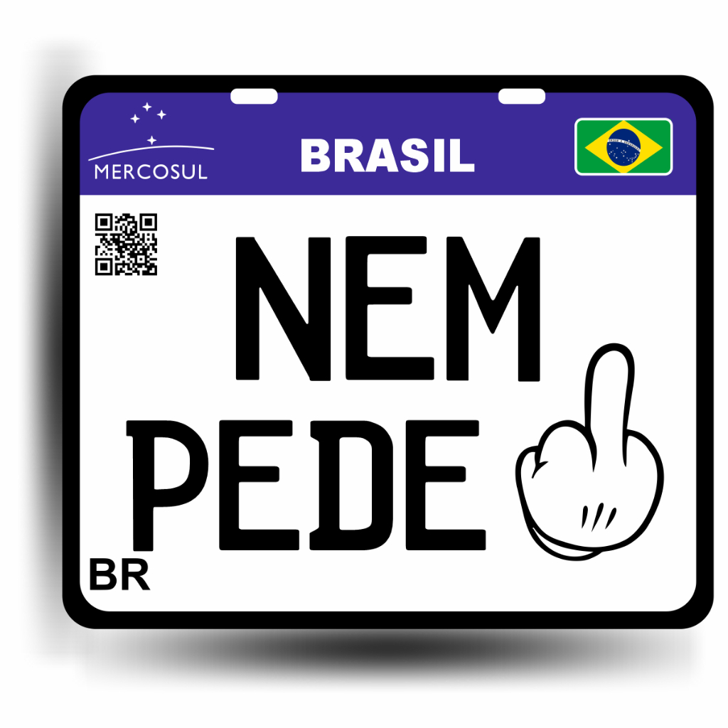 Placa Decorativa Nem Pede 244 Grau Moto Bike 17x20cm | Shopee Brasil