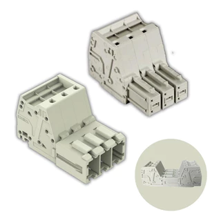 Conector Chuveiro 127v Ou 220v Cabo 10mm² 50a Wago 1 Kit
