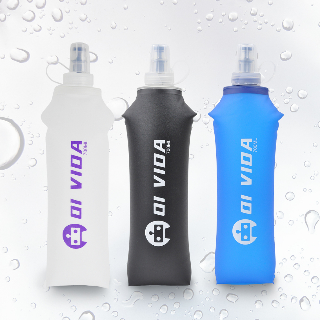 Garrafa De Agua Dobravel Silicone Soft Flash 700mL OI-GA09