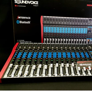 Mesa De Som 16 Canais Inteface/Bluetooh/Equalizador e Efeitos MS-162 EUX SoundVoice NF e Garantia